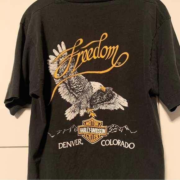 Single Stitch Vintage Harley Davidson Graphic Tee - Picture 6 of 8